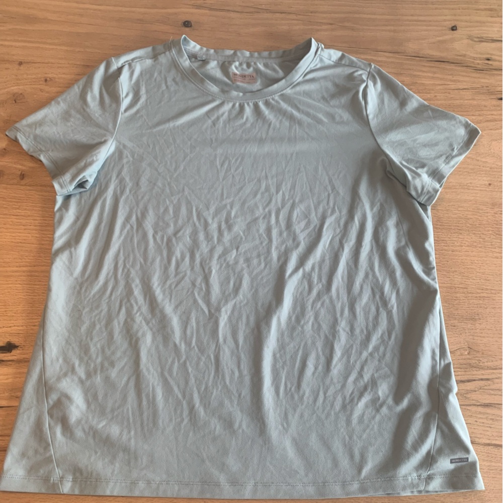Mondetta Luxury Short‎ Sleeve Tee Shirt Green Women’s Large Preloved